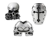 Alchemy Gothic Perline Funebri Per Barba E Capelli Perline In Peltro NUOVO