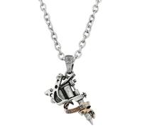 Alchemy Gothic Pewter Pendant: Tattoo Gun Unisex Collana colore argento