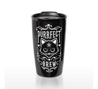 Alchemy Gothic Purrfect Brew: Tazza Da Viaggio - Nuova Di Zecca