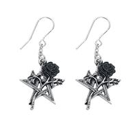 Alchemy Gothic Ruah Vered Droppers Donna Orecchino nero/argento peltro