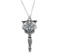 Alchemy Gothic Sacred Cat Vanity Donna Collana colore argento peltro