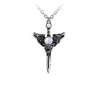Alchemy of England Gotico Wolverine Luna Piena Pugnale Strega Ciondolo Collana