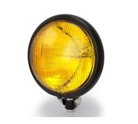 Alchemy Parts 5.75" Nero Custom Moto Faro con Lenti Gialle