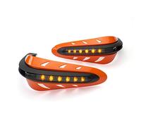 Alchemy Parts Arancione Integrato Quad Moto Bicicletta LED Paramani Protezioni Costruito in Indicatori