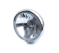 Alchemy Parts Cromo Fari Moto - 5.75" Bates Stile - Inferiore Supporto - per Moto Custom