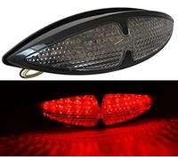Alchemy Parts Fanale posteriore LED nero per moto