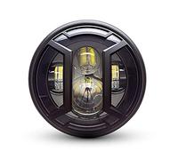 Alchemy Parts Fari Moto LED 7.7" con Armatura Griglia per Retro Cafe Racer & Scrambler