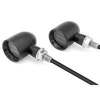 Alchemy Parts Mini Moto LED Indicatori - CNC Alluminio - Coppia - Nero Opaco