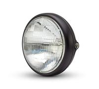Alchemy Parts Moto 7.7" Faro Nero Opaco 12V 55W per Cafe Racer & Scrambler - Leggero
