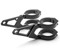 Alchemy Parts Moto Supporti Faro Per 42-43mm Forcelle - Nero Lavorate Al CNC