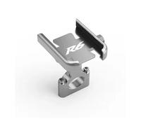 ALCHENY supporto per telefono cellulare per motocicletta Per Ya@&maha YZFR6 YZF R6 R6S Accessori Supporto Telefono Cellulare Da Manubrio Moto GPS(Handlebar Silver)