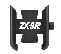 ALCHENY supporto per telefono cellulare per motocicletta Per ZX-9R 1998-1999 Accessori CNC Per Moto Supporto Per Telefono Supporto GPS Supporto Per Cellulare Retrovisore Universale(H Black ZX-9R)