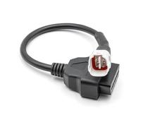 Alchiauto 4pin OBD Motorrad Cable Cavo Adattatore OBD2 per Moto a 4 Pin Motorrad Cable Adapter da 4pin a 16 Pin, Compatibile con Yamaha MT07/09/10, XSR700/900, MT09 Tracer R1 2016