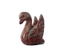 ALCHIMIA- Animali pietra steatite provenienza Peru' realizzato a mano cm.4 CIGNO