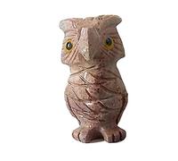 ALCHIMIA- Animali pietra steatite provenienza Peru' realizzato a mano cm.4 GUFO
