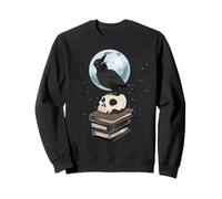 Alchimia Corvo Corvo Teschio Cranio Libri Libro Luna Felpa