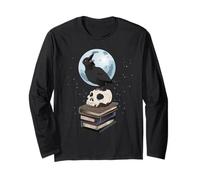 Alchimia Corvo Corvo Teschio Cranio Libri Libro Luna Maglia a Manica