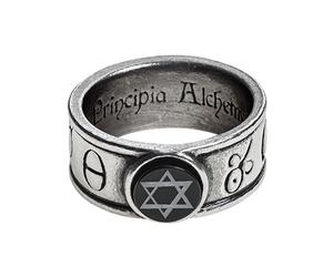Alchimia D'Inghilterra Sigillo Solomonico In Onice Anello R229