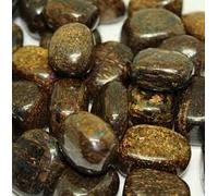 Alchimia- Pietra burattata lucida Bronzite cm.2-3 cristalloterapia