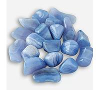 ALCHIMIA - Pietre burattate Calcedonio 1PC. cristalloterapia da cm.2-3 + molla spirale metallo omaggio per poter creare un ciondolo da indossare