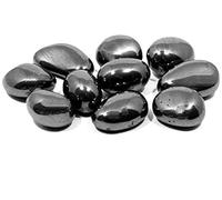 ALCHIMIA- Pietre Ematite burattate cm.2-3 + molla spirale metallo omaggio per poter creare un ciondolo da indossare cristalloterapia