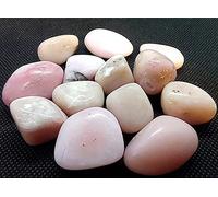ALCHIMIA- Pietre Opale rosa burattate cm.2-3 + molla spirale metallo omaggio per poter creare un ciondolo da indossare cristalloterapia