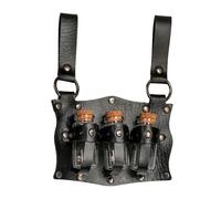 Alchimisti medievali in rilievo fibbie in ecopelle cintura retrò stregoneria medievale per steampunks costumi cosplay abbigliamento fantasy gioco di ruolo, Nero , Taglia unica