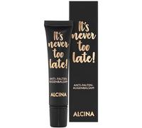 ALCINA It's never too late, balsamo per gli occhi antirughe, 1 x 15 ml, ammorbidisce le rughe e nutre in modo sostenibile, crema per gli occhi idratante intenso, che trasforma i segni