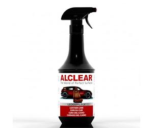 ALCLEAR 721LP cura degli interni dell'auto per la pelle liscia, perfetto anche per i divani in pelle, detergente da 1.000 ml, applicazione con panno in microfibra