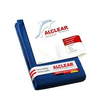 ALCLEAR 820002 Set panni microfibra per finestre - Panno miracoloso 60x45 cm e panno asciugatura 60x40 cm - pulizia senza strisce per auto, casa, giardino d'inverno