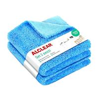 ALCLEAR 820203K_2 panni in microfibra 2 pz 40x40 cm, senza pelucchi e | per cucina lucida, frontali mobili, vernice, plastica e vetro, taglio a ultrasuoni, usabili umidi, lavabili a 60°C