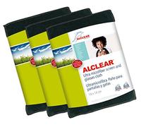 ALCLEAR 950003A - Panno in Ultra-Microfibra per la Pulizia di Display e Occhiali, 19 x 14 cm, Colore: Antracite 3 unità