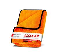 ALCLEAR panno per asciugare l'auto XXL - Panno per asciugare l'auto premium extra assorbente - Panno in microfibra 90x60 cm per un'asciugatura senza graffi prima della lucidatura - Arancione