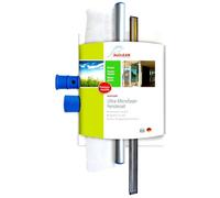 ALCLEAR International 960008 Set Professionale per la Pulizia di Finestre, con Panno in Microfibra per Lavare i Vetri, Tergivetro Combinato da 35 cm, Set da 3 Pezzi, per l'Uso Domestico