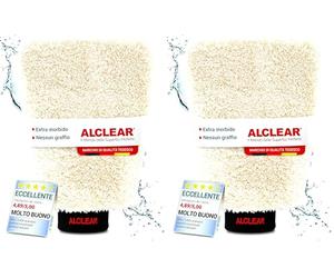 ALCLEAR International 950013WH Guanto in Microfibra per Lavare l'Auto con Shampoo per Auto e Detergenti, per la Pulizia e la Manutenzione di Autoveicoli e Moto (Confezione da 2)