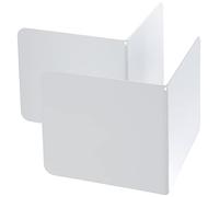Alco 4302-10, Reggilibri in metallo, 130 x 140 x 140 mm, 2 pezzi, Bianco