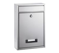 Alco 8602 Letterbox Painted Silver, Approx. 32 x 22 x 9 cm 32 x 22 x 9 cm Silver