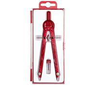 Alco-Albert 1355 - 12 Compasso con ruota dentata di guida, lunghezza 165 mm, rosso