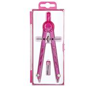 ALCO-Albert 1355-20 - Compasso geometrico con guida ad ingranaggi, lunghezza 165 mm, colore: Rosa