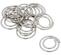 ALCO-Albert 270 - Graffette “CIRCULAR”, Ø 20 mm, rotonde, nichelate lucide, barattolo da 50 pezzi