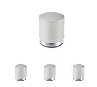 Alco-Albert 2855-29 - Fermaporta grigio per pavimenti e finestre, fermaporta, fermaporta, paracolpi (Confezione da 4)