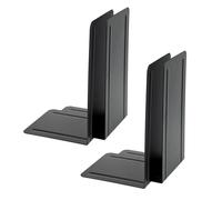 Alco-Albert 4303-10-4 Fermalibri in Metallo, 4 Pezzi, Nero, 14 x 24 x 13 Cm, per