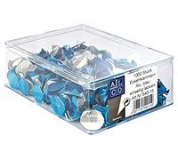 Alco-Albert 540-15 - Mollette angolari in alluminio, 1000 pezzi, colore: Blu laccato
