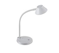 Alco Albert 943-10 - Lampada da scrivania/Lavoro a LED con Supporto e Paralume Piccolo, Bianco, Interruttore on/off, 6 LED, plastica, 3,5 Watt, Circa 13 x 13 x 33 cm