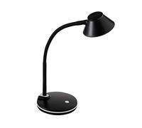 Alco Albert 943-11 - Lampada da scrivania/da Lavoro a LED con Supporto e Paralume Piccolo, Nero, Interruttore on/off, 6 LED, plastica, 3,5 Watt, Circa 13 x 13 x 33 cm