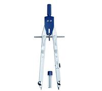 Alco-Albert - Compasso a regolazione rapida 170 mm argento | Compasso con perno centrale, regolazione di precisione, inserti intercambiabili e diametro massimo del cerchio di 38 cm