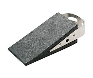 Alco-Albert - Fermaporta Nero/Argento 5 x 3,5 x 13 cm