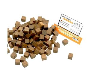 AlcoFermBrew Cubi di Quercia Francese 100g - Medium Toast, Trucioli di Quercia, Scaglie di Quercia