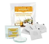 AlcoFermBrew Kit per la caseificazione Caglio e cloruro di Calcio per 100 Litri di Latte vaccino, ovino, caprino e di soia