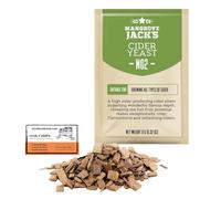AlcoFermBrew Lievito Secco per Sidro 25litri - Mangrove Jack's M02 + + Chips di Quercia Francese 20g | lievito di Birra Sidro | lievito per Vino | Sidro di pere | Lieviti Cider